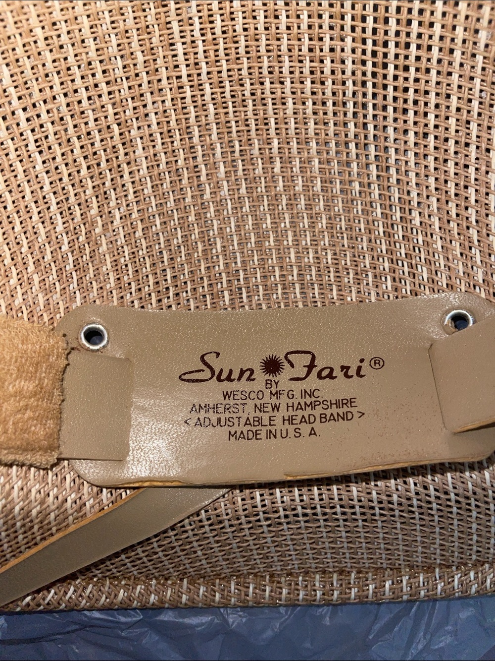 Sun-Fari Hat Safari Wendell Fabrics Made In USA - Picture 2 of 6